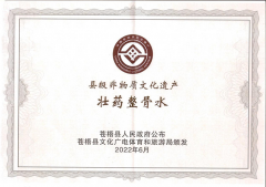 喜報！壯藥正骨水制作技藝榮獲縣級非物質(zhì)文化遺產(chǎn)項目